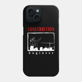 Construction Engineer motivational design Phone Case