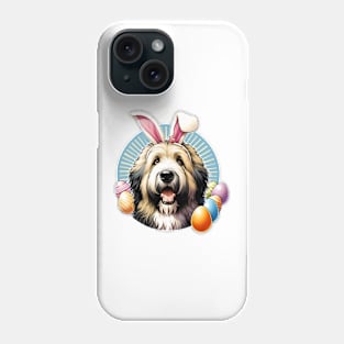 Bergamasco Sheepdog Celebrates Easter with Bunny Ears Phone Case