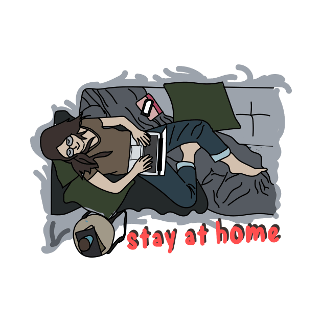 Stay at home T-shirt by aalfndi