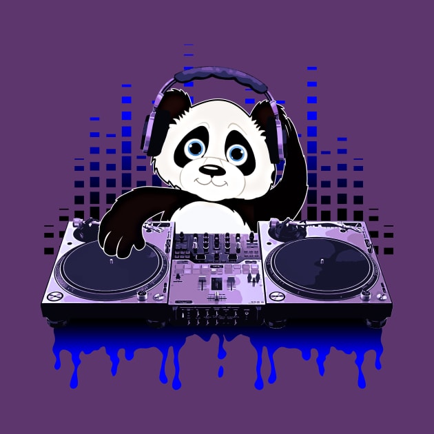 Cool Panda DJing Scratching by Basement Mastermind by BasementMaster