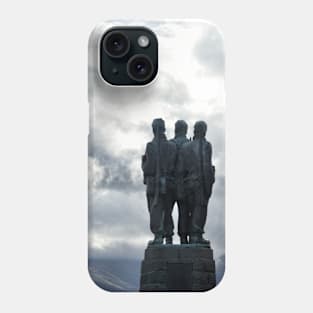 Looking towards the mountains - Commando Memorial, Spean Bridge Phone Case