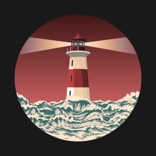 Lighthouse at sea T-Shirt