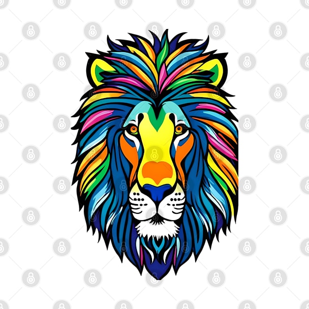 Rainbow Pride Lion by Obotan Mmienu