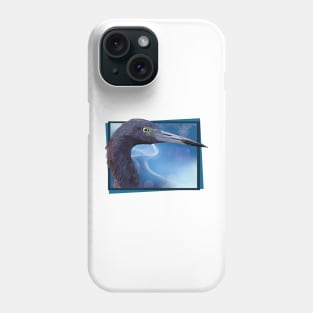 Blue egret Phone Case