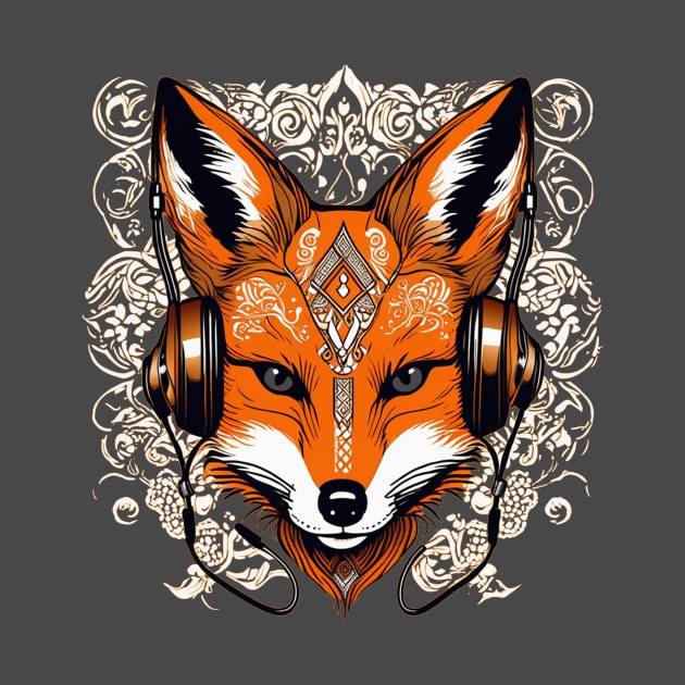 Fox headphones music design by Edgi