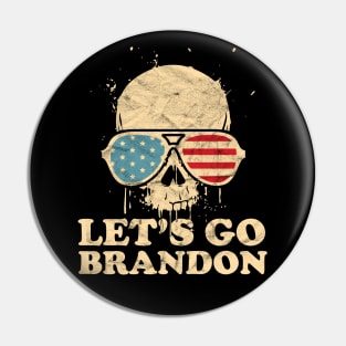 Let's Go Brandon American Flag Impeach Biden Pin