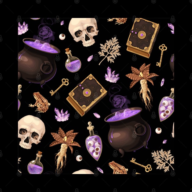 Skull witch Halloween by igzine