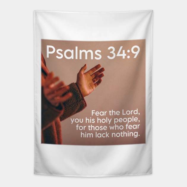 Psalms 34:9 Tapestry by Bible Verses by Deb