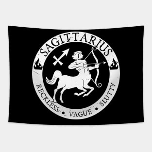 Savage Sagittarius Zodiac Antisocial Astrology Tapestry