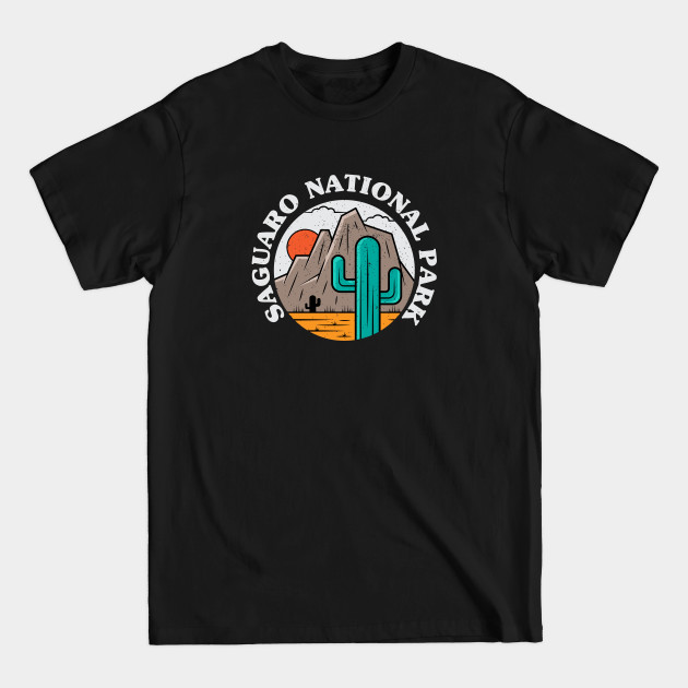 Discover Retro Saguaro National Park - Saguaro National Park - T-Shirt