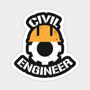 Civil Engineer Hard Hat Gear Engineering T-shirt Magnet