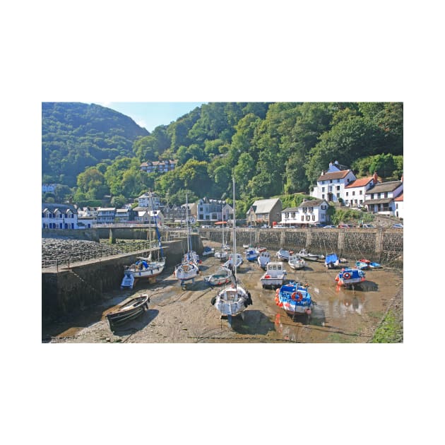 Tide Out at Lynmouth, August 2022 by RedHillDigital