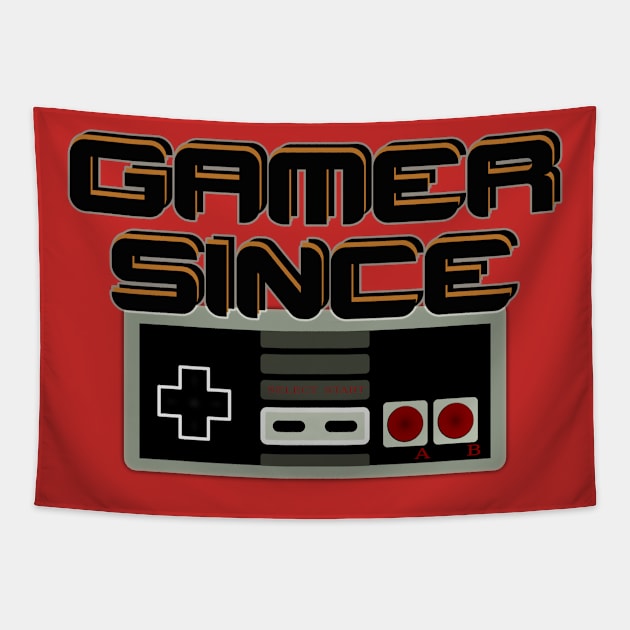 Gamer since 80s Tapestry by Pearanoia