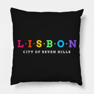 Lisbon, Portugal. City of Seven Hills. Pillow