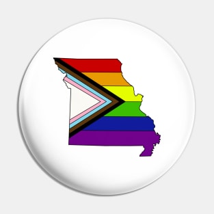 Progress pride flag - Missouri Pin