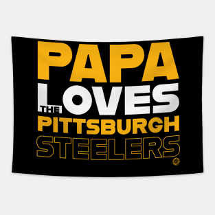 Papa Loves the Pittsburgh Steelers Tapestry