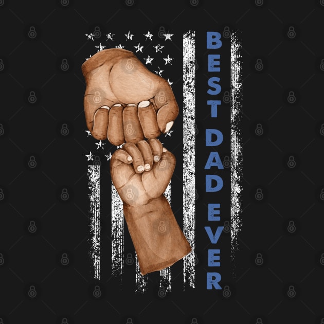 Dad Raised Fist Bump Best Dad Ever African American Gift For Men Father day by tearbytea