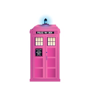 Pink TARDIS T-Shirt