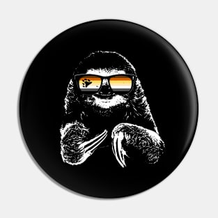 Pride Sloth Bear Pride Flag Sunglasses Pin