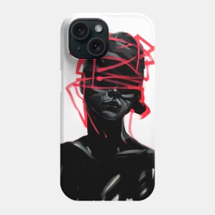 women lost with her thoughts Phone Case
