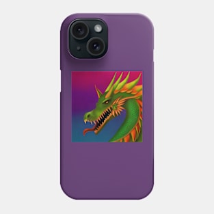 Green Fantasy Dragon Phone Case