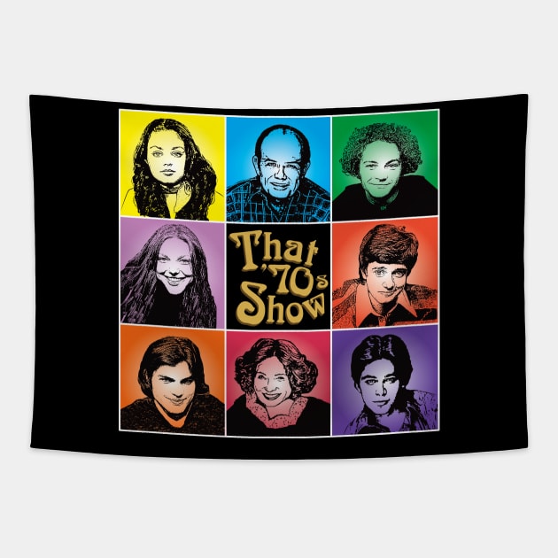 The 70s Bunch Tapestry by Alema Art