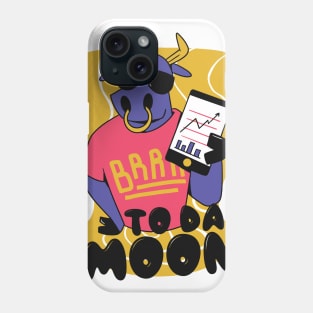 To Da Moon Stock Market Stock Broker Investor Heartbeat Phone Case