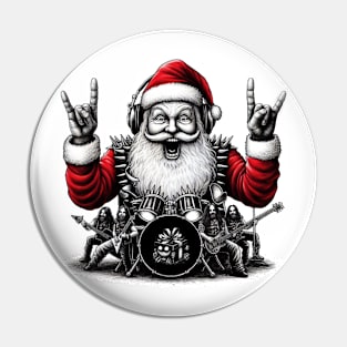 Death metal santa Pin