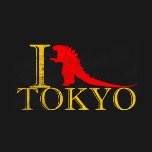 I Godzilla Tokyo, distressed T-Shirt