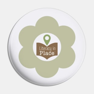 Literacy In Place Flower Pin