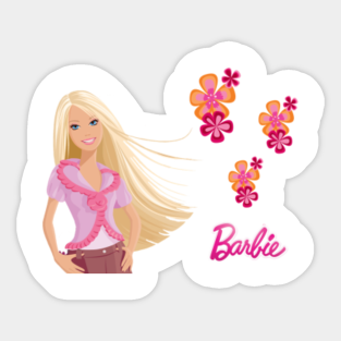 barbie girl stickers