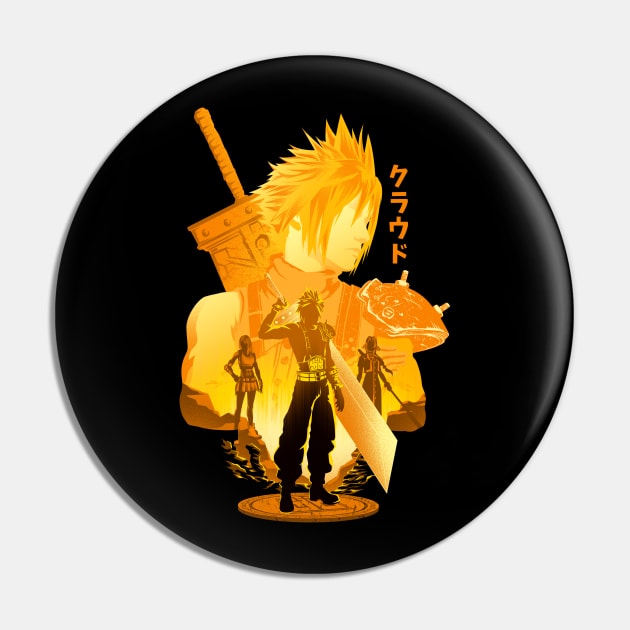 Mercenary Soldier Cloud Pin by HyperTwenty