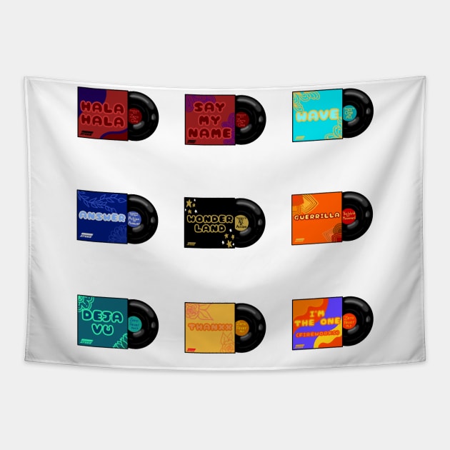 ATEEZ Vinyls Tapestry by TheHermitCrab