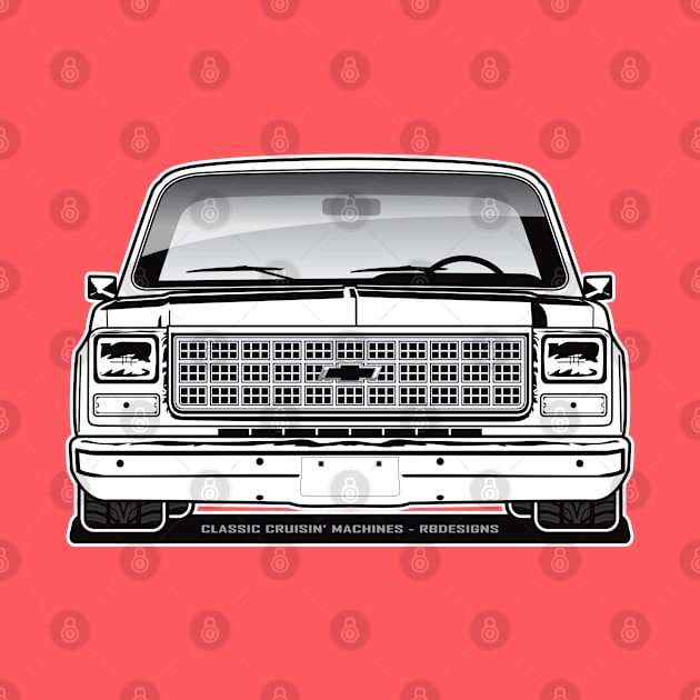 1980 Squarebody Chevrolet C10 Blazer Suburban BW by RBDesigns