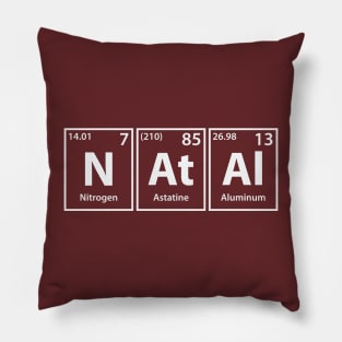 Natal (N-At-Al) Periodic Elements Spelling Pillow