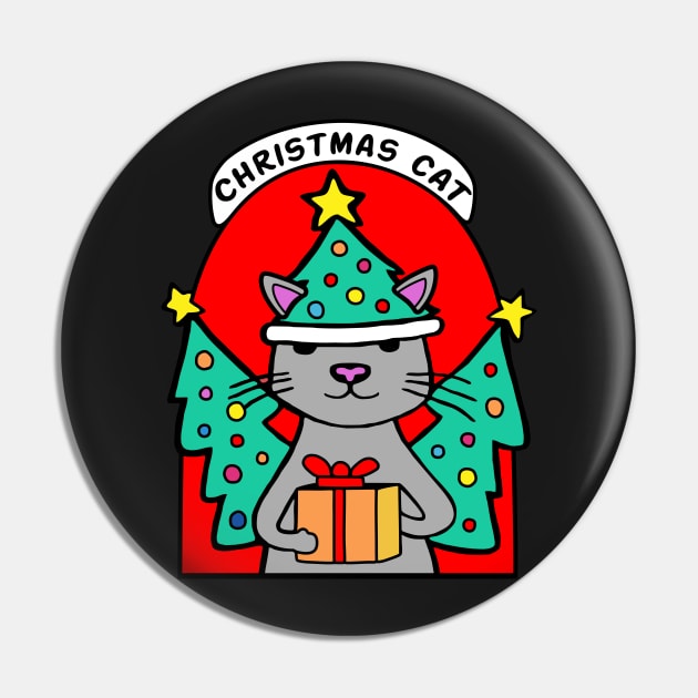 Christmas Cat Pin by loeye