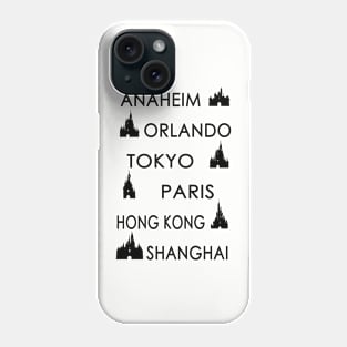 My Cities (Black on Color) Phone Case