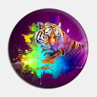 Colorburst tiger in purple Pin