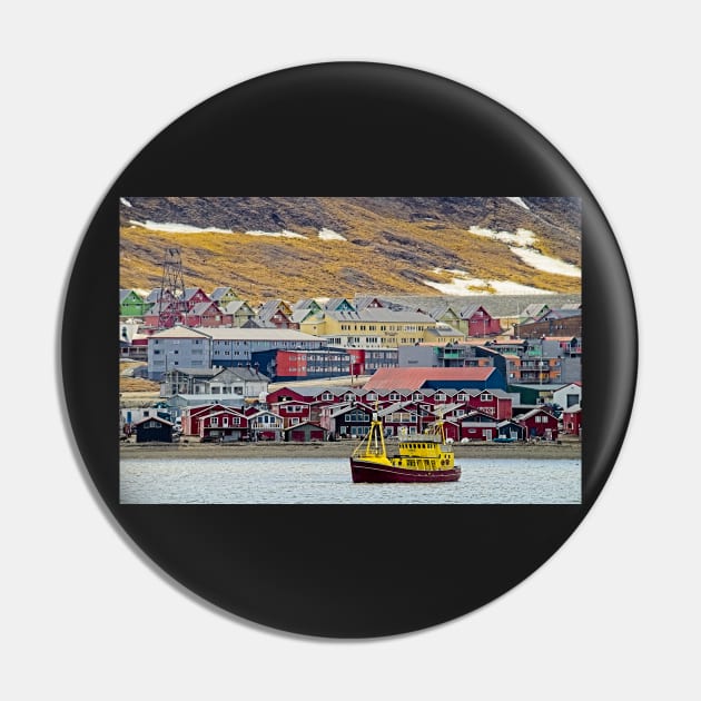 Longyearbyen Town Arctic Svalbard Pin by MartynUK