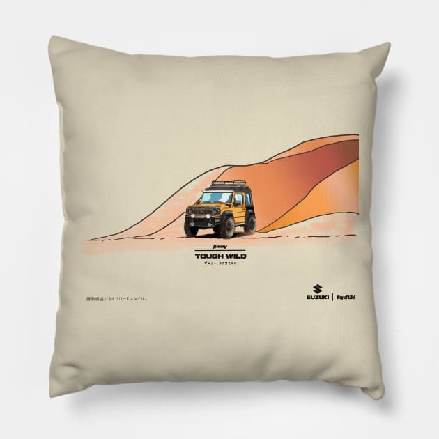 Suzuki jimny 2019 Pillow by Andeust