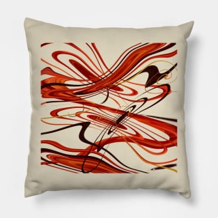 Crimson Flow Pillow