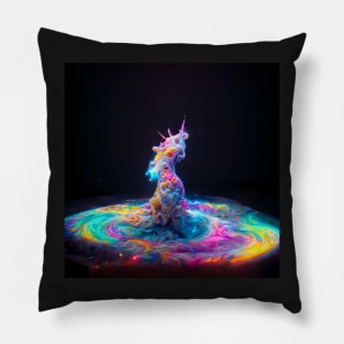 Rainbow Unicorn Nebula Pillow