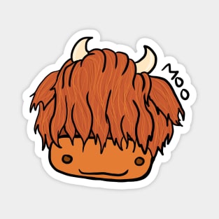 Highland Moo Magnet