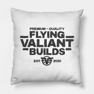 Flying Valiant Builds (Handpainted - Asphalt) Pillow