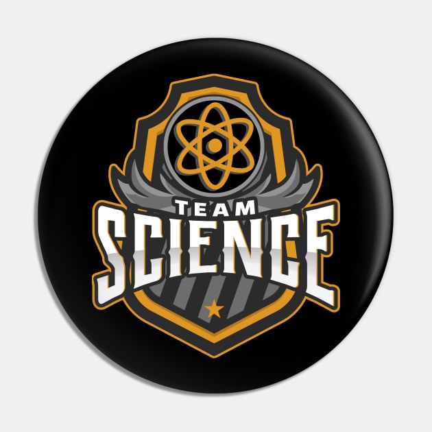 Team Science Gear Pin by orbitaledge