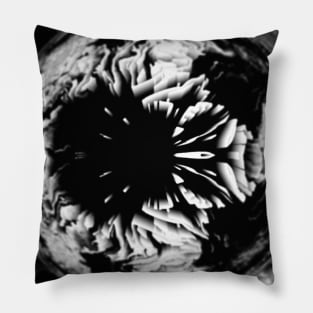 Black & White Sunflower Hippy Design Pillow