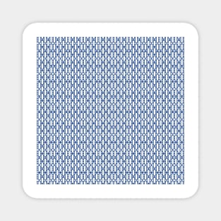 Blue color rectangle geometrical design Magnet