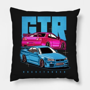 skyline r34 gtr jdm Pillow