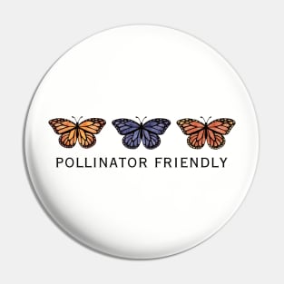 Monarch Butterflies Pollinator Garden Pin