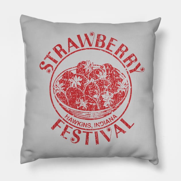 Hawkins Strawberry Festival 1986 Pillow by JCD666